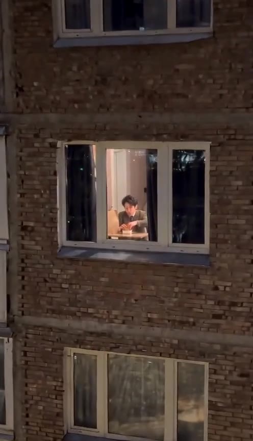 The camera finds the window